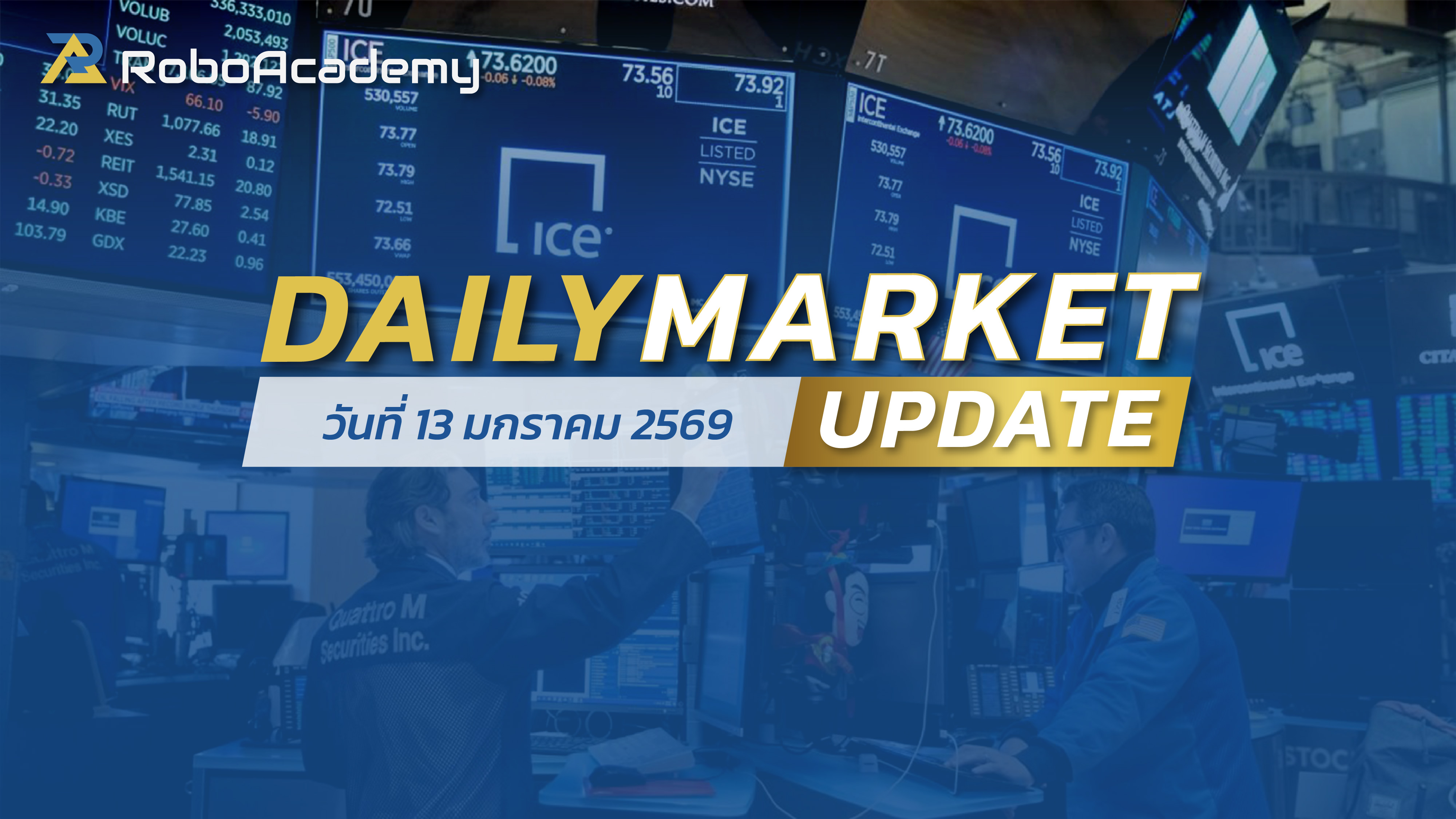 บทวิเคราะห์ตลาดรายวัน ประจำวันที่ 13 มกราคม 2569