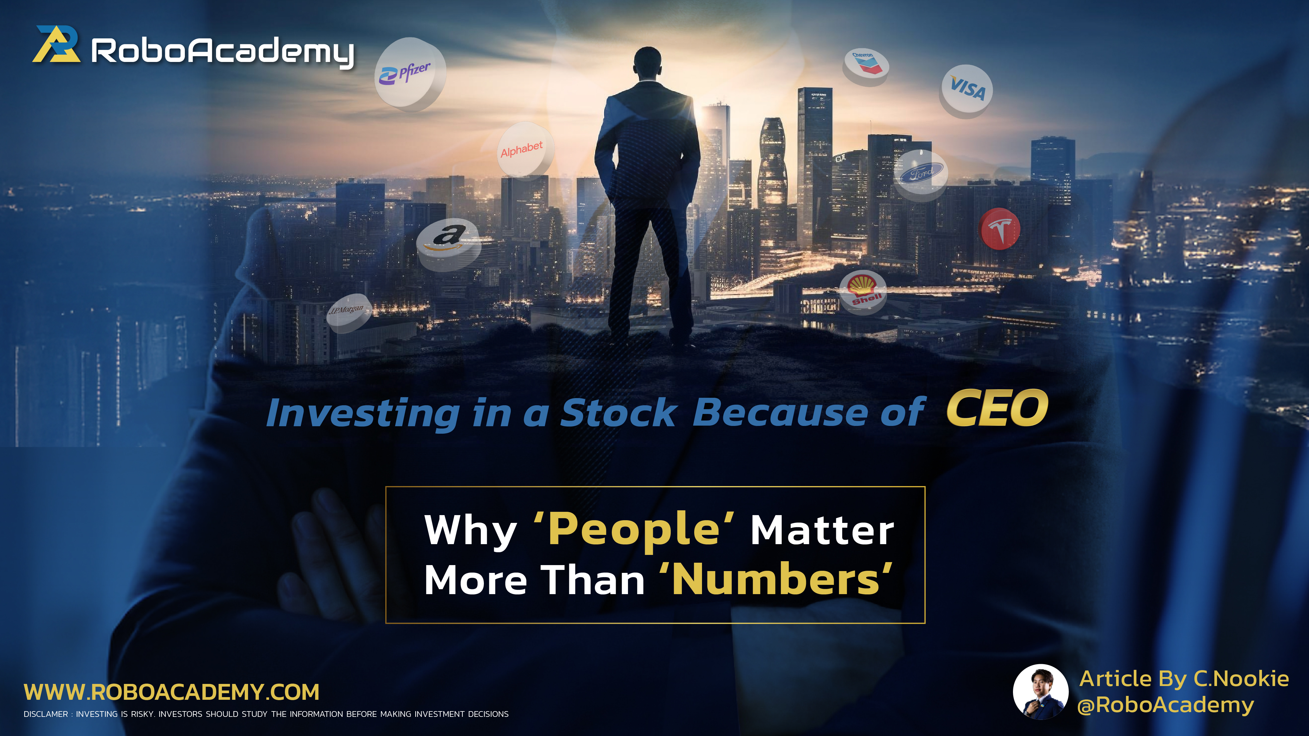 Investing in a Stock Because of CEO : Why 'People' Matter More Than 'Numbers'